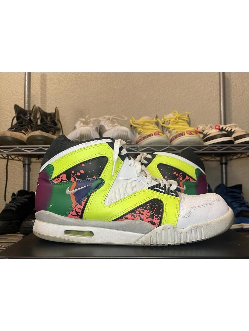 Nike Air Tech Challenge Hybrid White Volt Size 14 Agassi Vintage 2014
